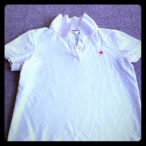 Perfect white Lilly P pique polo